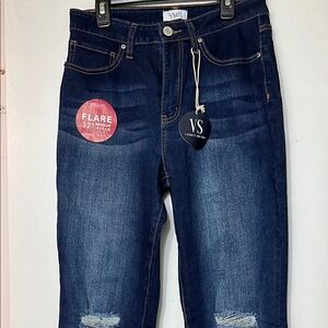 New Flared dark wash jeans